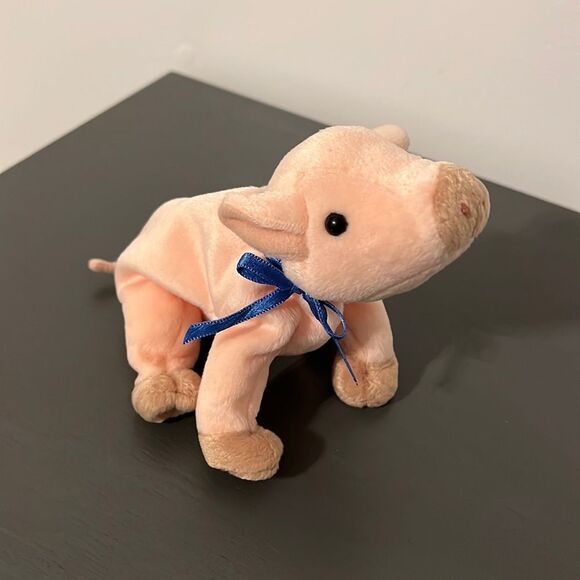 RARE TY Beanie Baby KNUCKLES the Pig